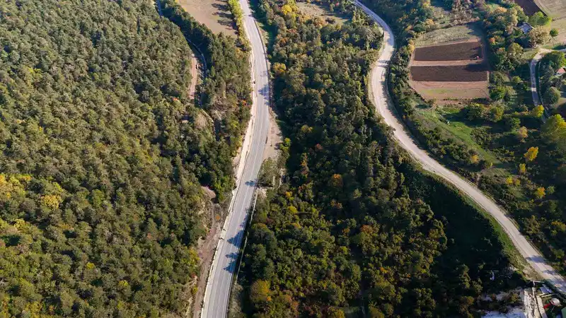 Bolu-Mudurnu kara yolunda sonbahar yolculuğu
