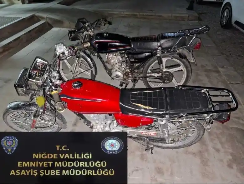 Niğde’de motosiklet hırsızlığı operasyonu: 2 şüpheli tutuklandı
