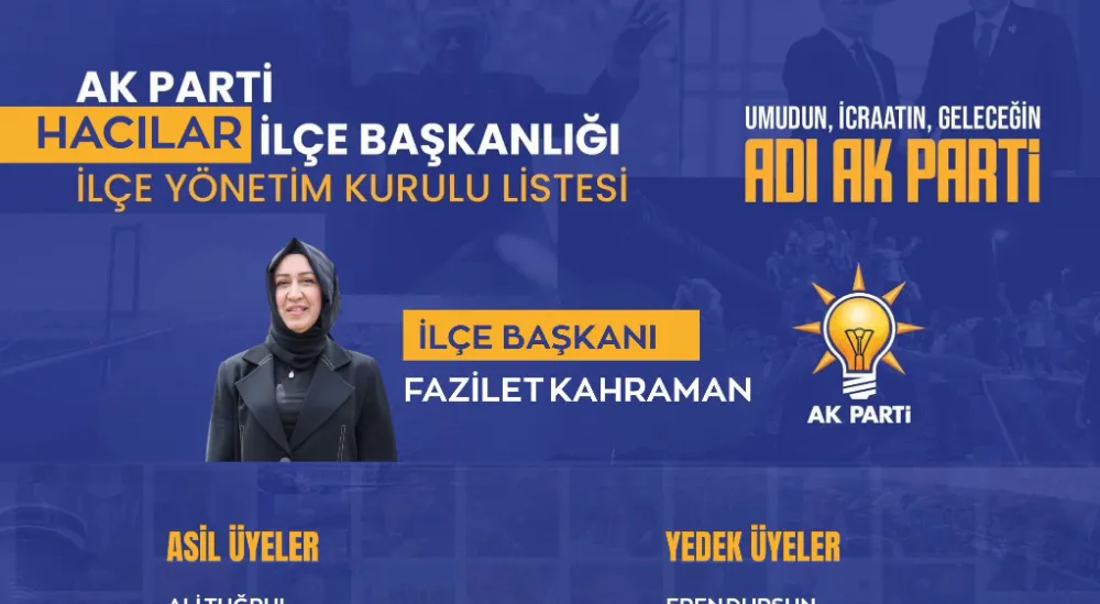 AK Parti Hacılar teşkilatında yönetim belirlendi