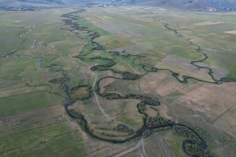 Ardahan’da Menderesler havadan görüntülendi
