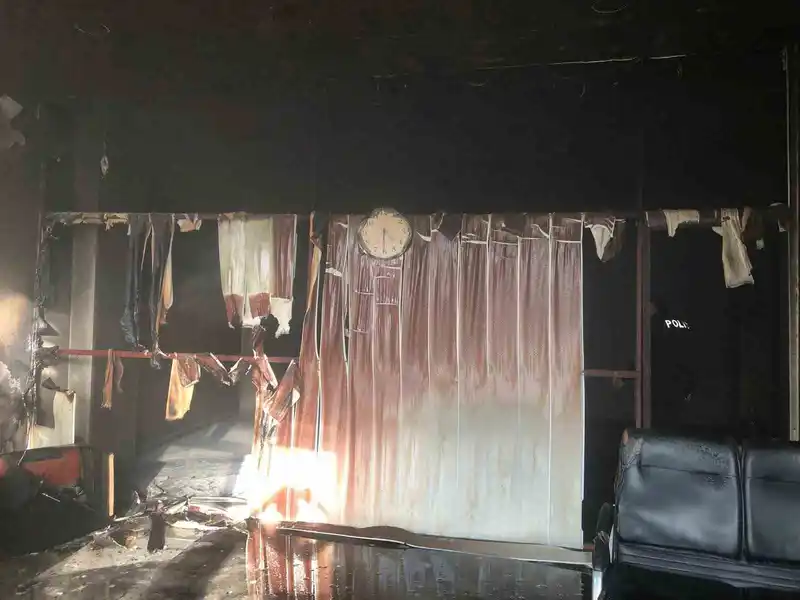 Karpuzlu’da iş yeri yangını
