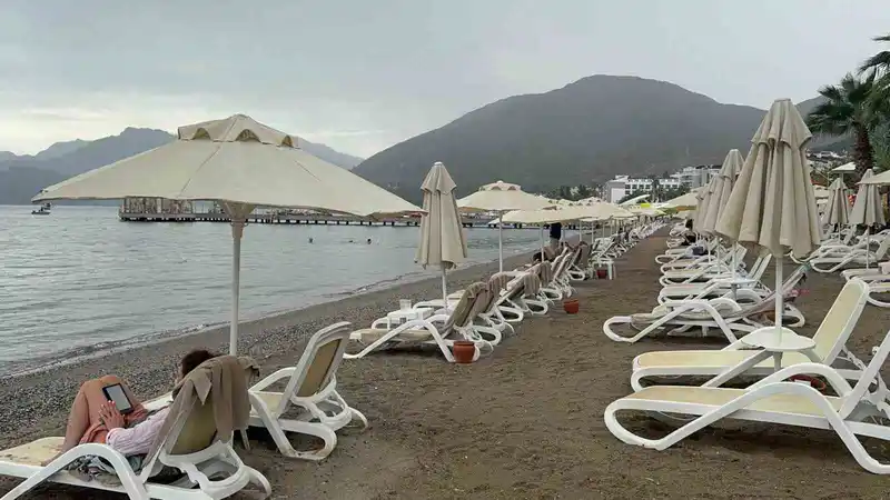 Marmaris’te yağmur ve deniz keyfi bir arada
