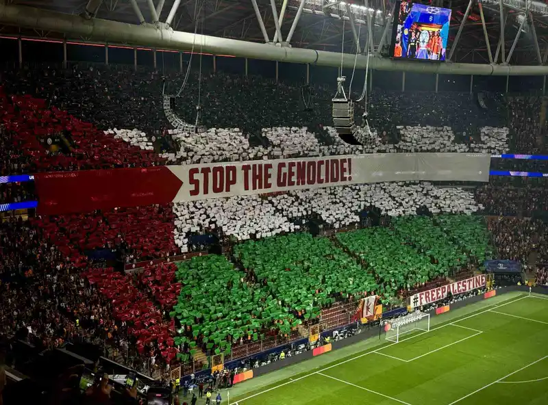Galatasaray’dan Filistin koreografisi

