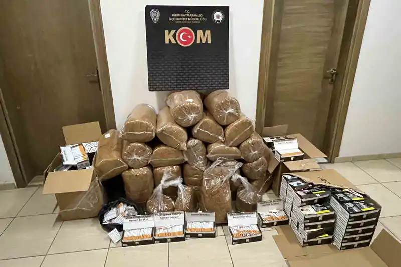 Didim’de kaçak tütün ve alkol operasyonu: 2 gözaltı
