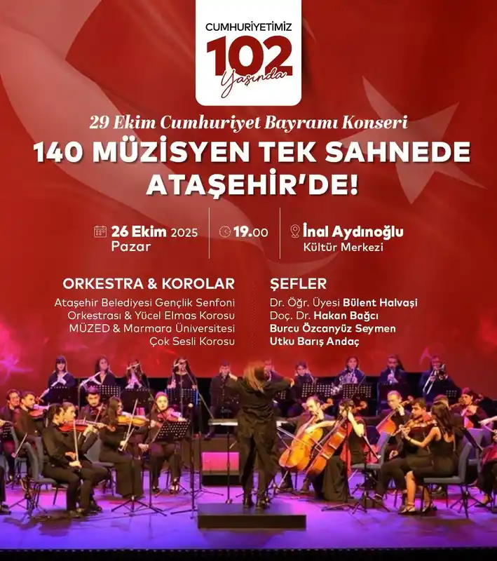 Cumhuriyetin 102. yılında 140 müzisyen aynı sahnede buluşuyor
