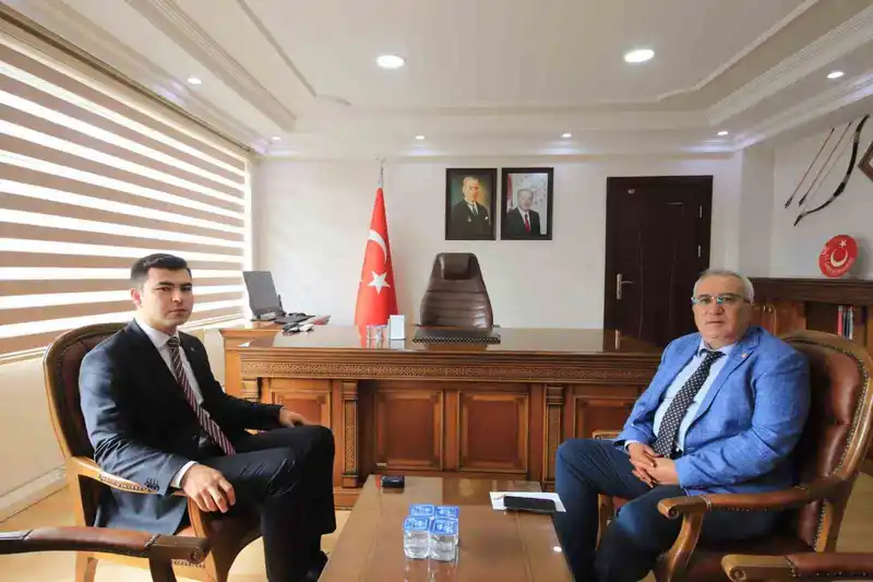 Başkan Arslan’dan Kaymakam Çelik’e hayırlı olsun ziyareti
