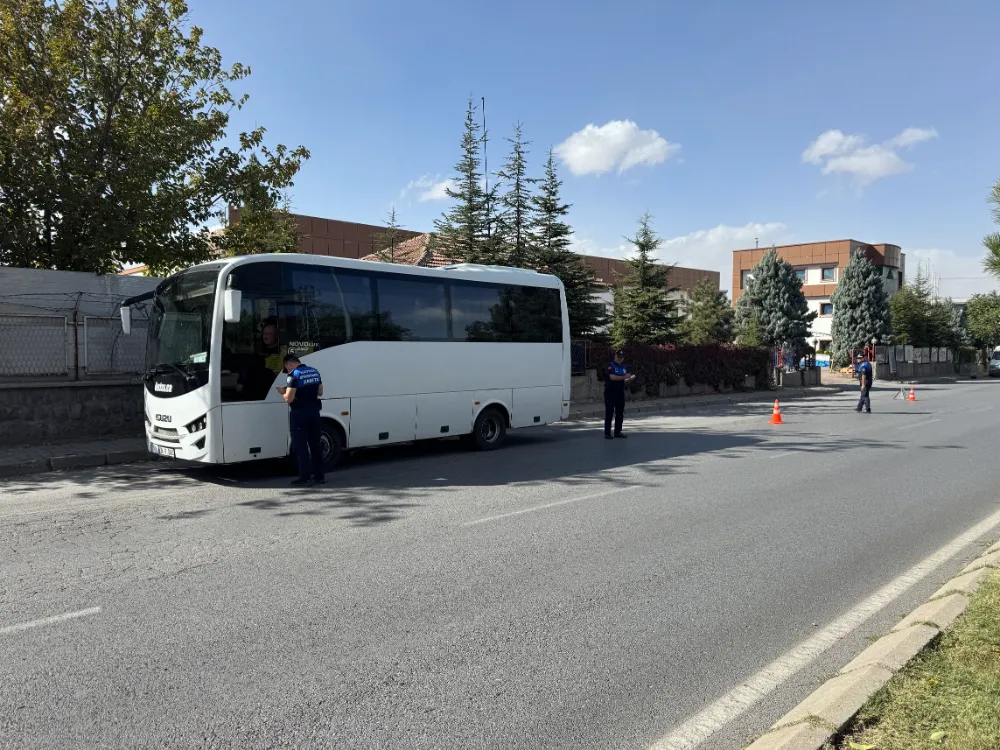 Büyükşehir Zabıta’dan işçi servislerine yönelik denetim