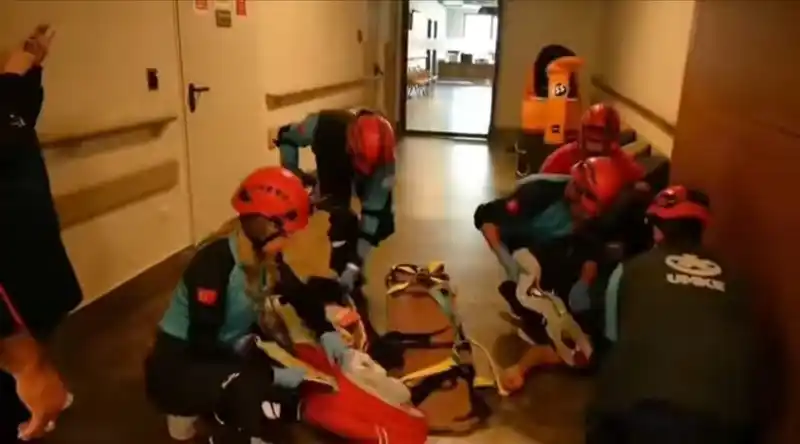 Elazığ’da deprem tatbikatı
