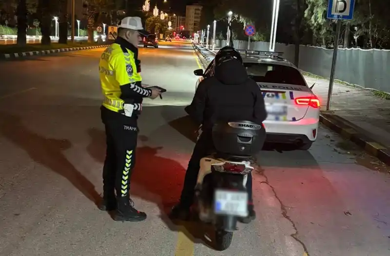 Motosiklet denetiminde ceza yağdı
