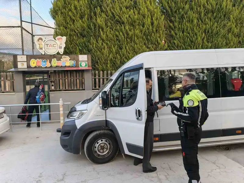Menteşe’de öğrenci servis araçlarına yönelik kapsamlı denetim
