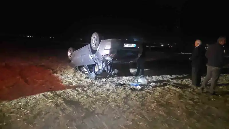 Aksaray’da otomobil takla attı: 2 yaralı