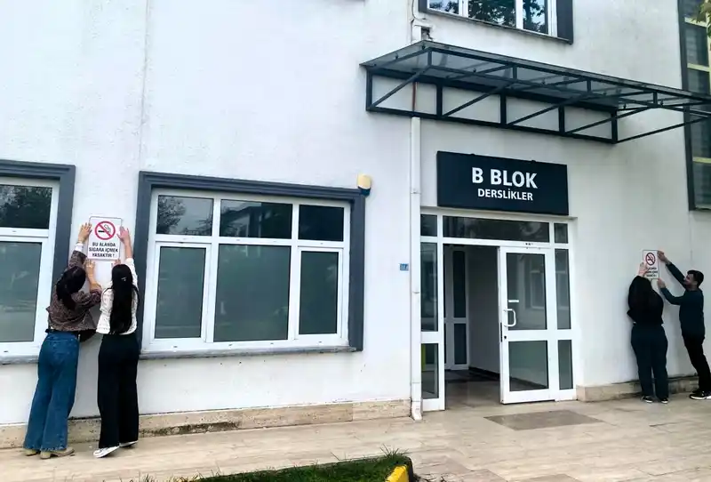 Öğrencilerden dumansız hava sahası farkındalığı
