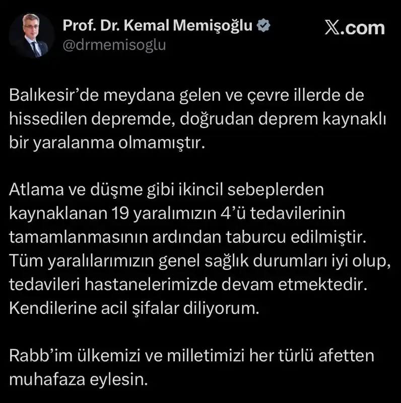 Bakan Memişoğlu: 