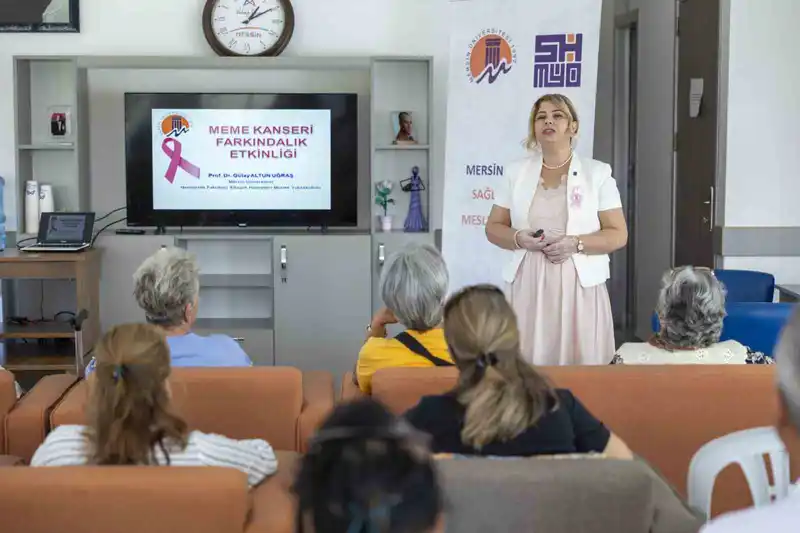 Mersin’de emekli kadınlara meme kanseri farkındalık eğitimi

