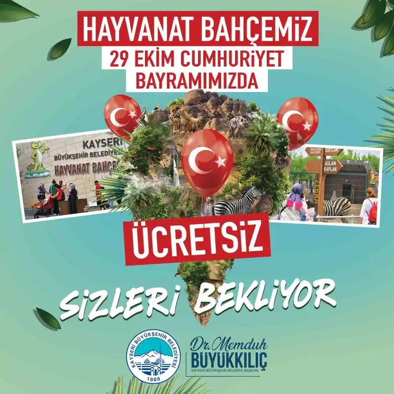 Başkan Büyükkılıç’tan hayvanseverlere Cumhuriyet Bayram jesti