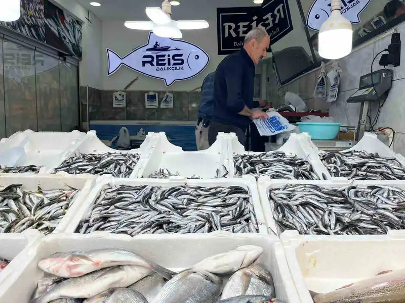 Bayburt’ta balıklar tezgâhlarda yerini aldı
