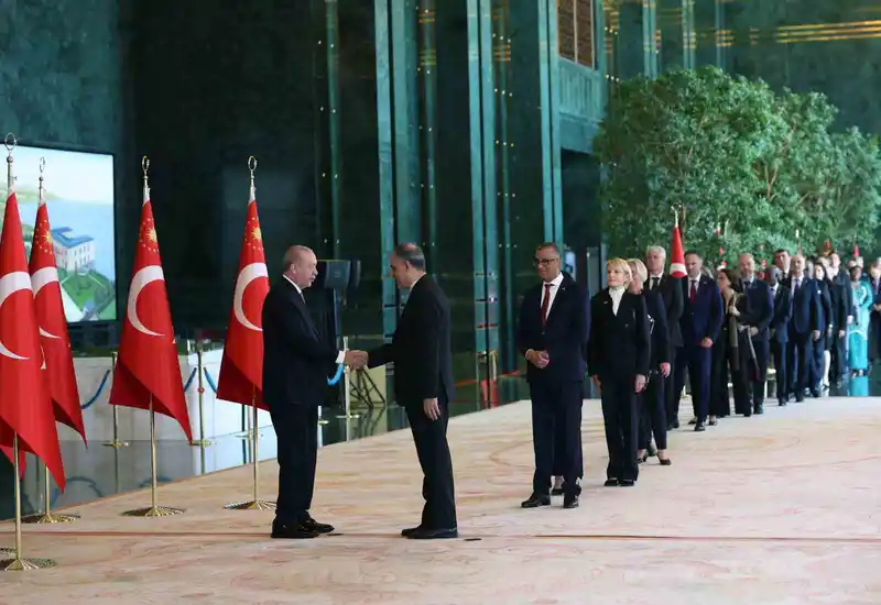 Cumhurbaşkanı Erdoğan, 29 Ekim Cumhuriyet Bayramı tebriklerini kabul etti
