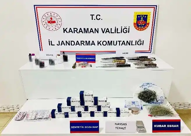 Karaman’da tarihi eser ve uyuşturucu ele geçirildi: 6 kişi tutuklandı
