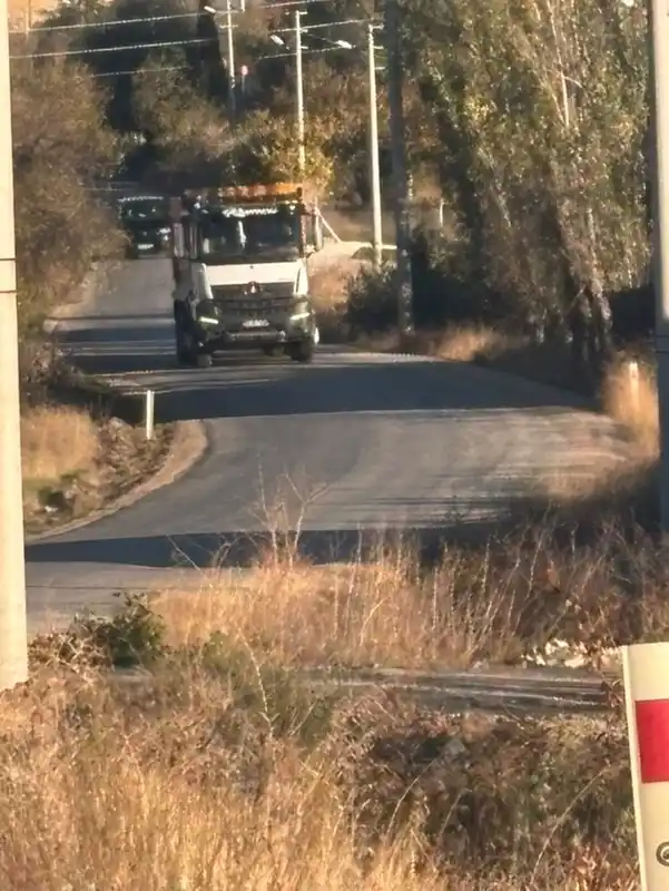 Tekören yolunda uzayan ağaç dalları sürücülere zorluk yaşatıyor
