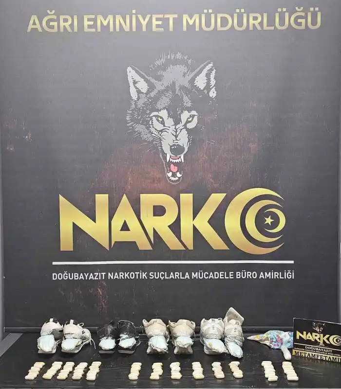 Ağrı’da narkotik operasyonu: 2,4 kilogram metamfetamin ele geçirildi
