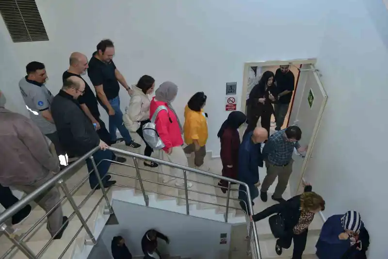 Büyükşehir Belediyesi’nde gerçeği aratmayan tatbikat
