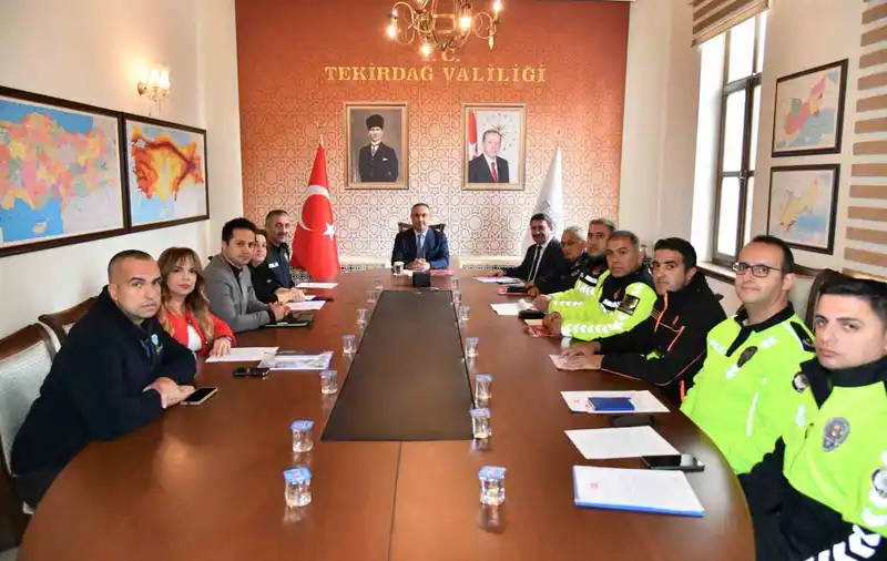 Tekirdağ’da Trafik Güvenliği Toplantısı: 