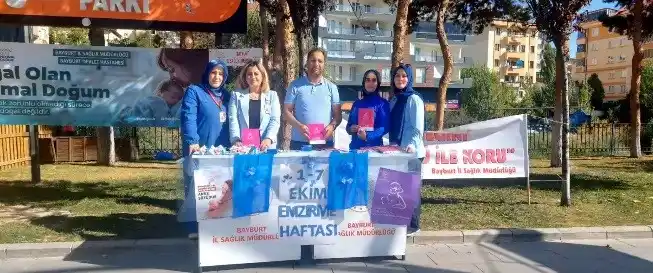 Bayburt’ta Emzirme ve Normal Doğum Haftası kapsamında farkındalık etkinliği düzenlendi
