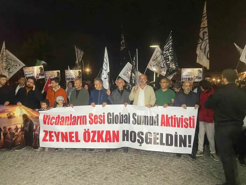 Sumud Filosu’nda bulunan aktivist Zeynel Abidin Özkan: 