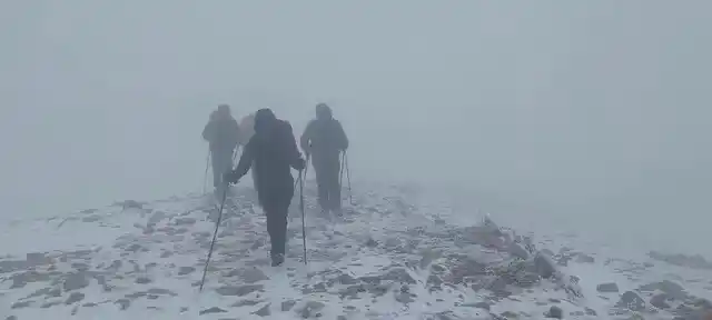Uludağ’da yılın ilk karını zirvede kutladılar
