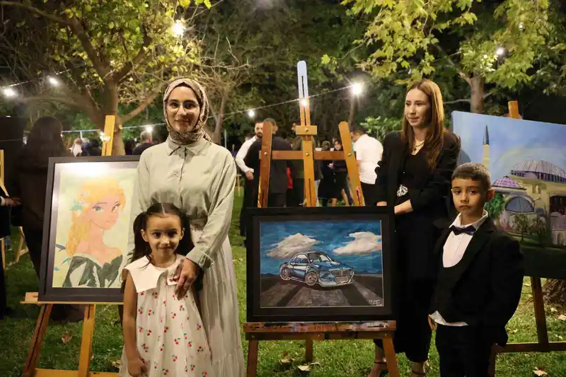 Küçük yeteneklerin, büyük eserleri sergilendi
