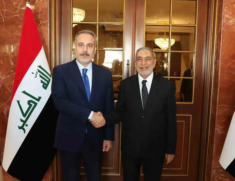 Bakan Fidan, Irak Temsilciler Meclisi Başkanı Meşhedani ile görüştü

