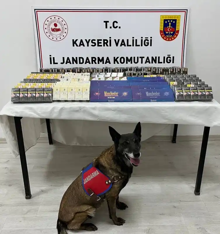 Kayseri’de 500 paket kaçak sigara ele geçirildi