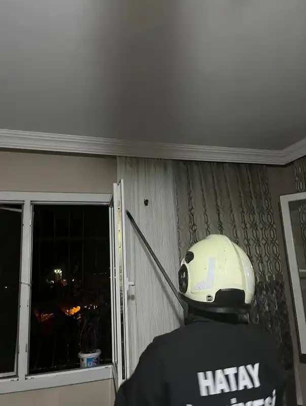 Arsuz’da eve giren yarasayı itfaiye yakaladı
