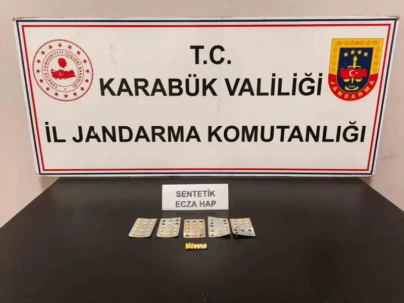 Karabük’te 47 adet uyuşturucu hap ele geçirildi

