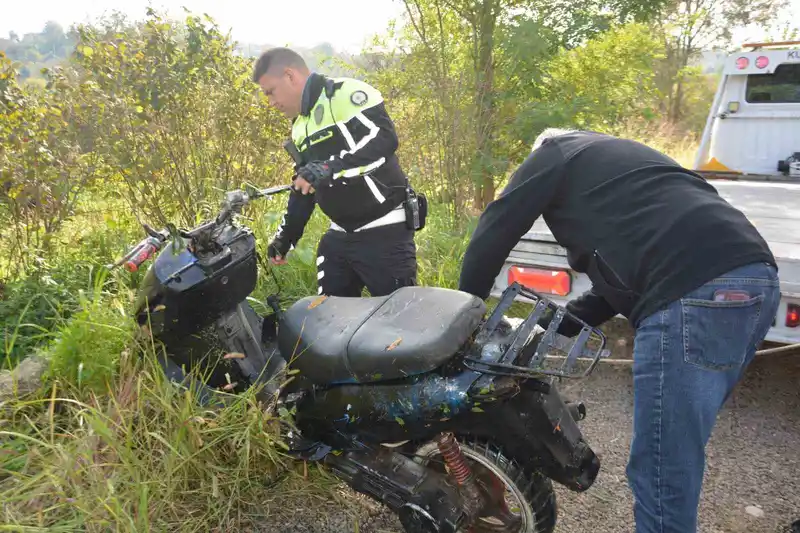 Ordu’da dere yatağında terk edilmiş motosiklet bulundu
