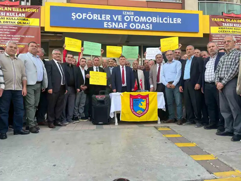 İzmir Şoförler ve Otomobilciler Esnaf Odası, korsan taşımacılığa karşı ses yükseltti

