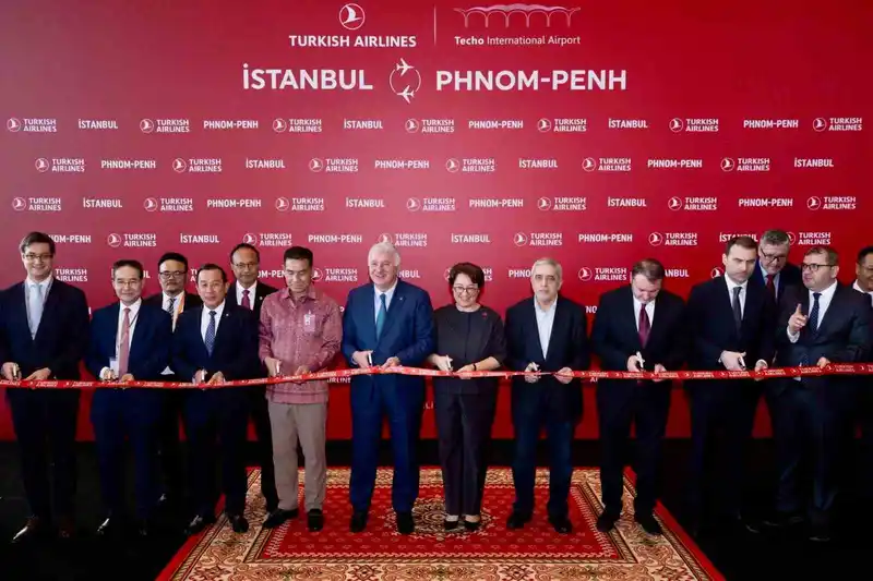 Türk Hava Yolları, Kamboçya’nın Başkenti Punom Pen’e uçuşlara başladı
