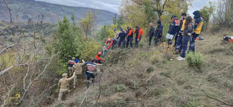 Düştüğü çalılık mezarı oldu