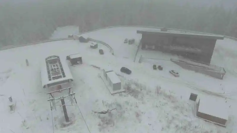 Ilgaz Dağı’nda kar kalınlığı 20 santimetreye ulaştı