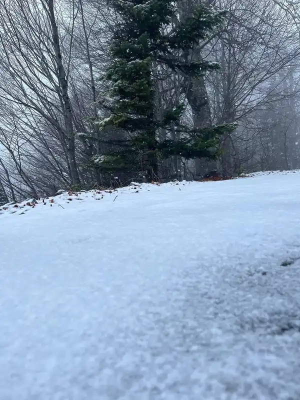 Kartepe beyaza büründü, kartpostallık görüntüler ortaya çıktı