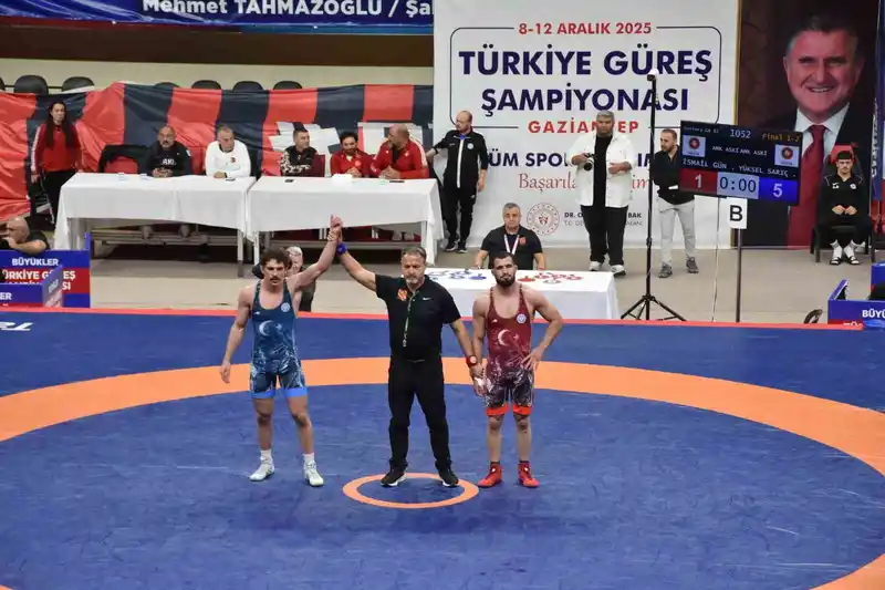 Şahinbey Belediyesi’nin ev sahipliğini yaptığı Türkiye Güreş Şampiyonası sona erdi