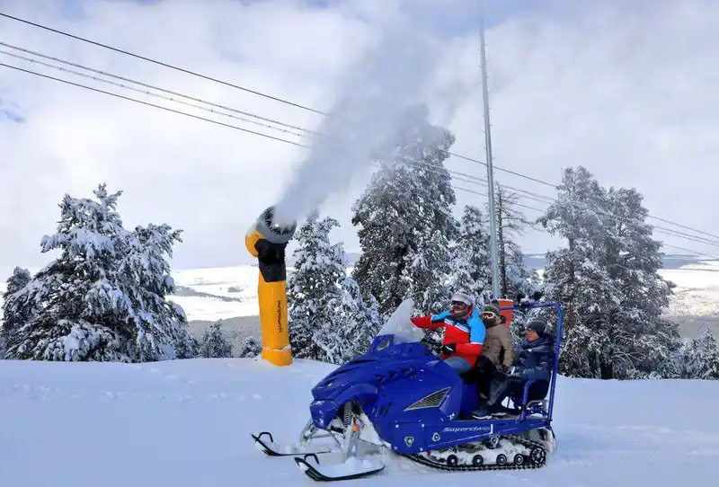 Sarıkamış’ta suni karlama sistemleri test ediliyor