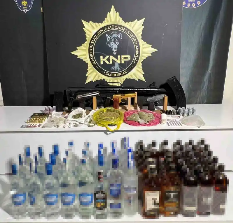 Kırklareli ve Lüleburgaz’da uyuşturucu operasyonları: Çok sayıda madde ele geçirildi, tutuklamalar var