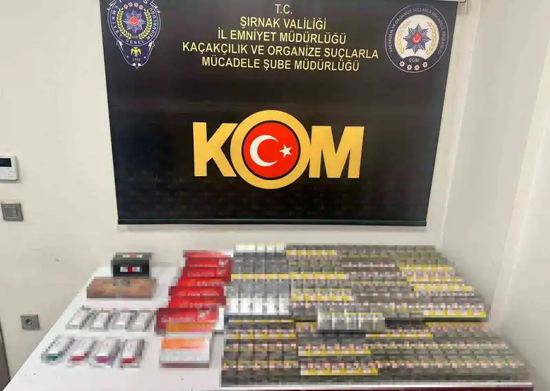 Şırnak’ta kaçakçılık ve narkotik operasyonu