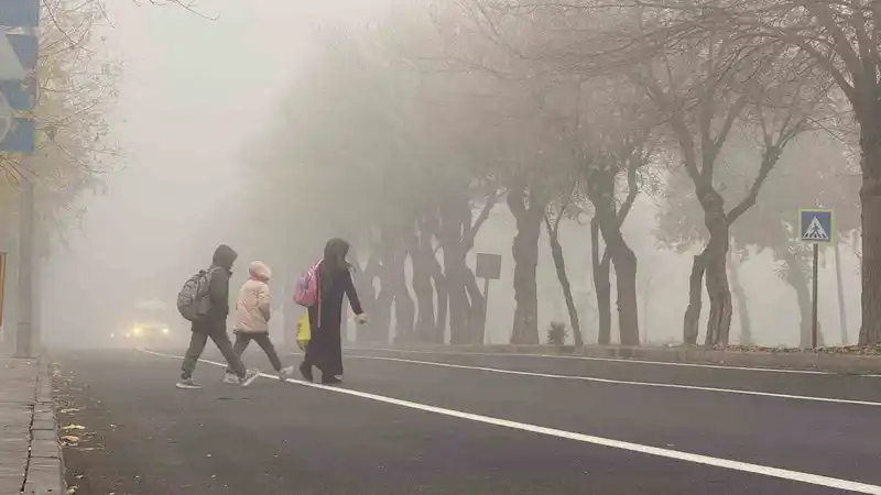 Diyarbakır’da sis görüş mesafesini düşürdü