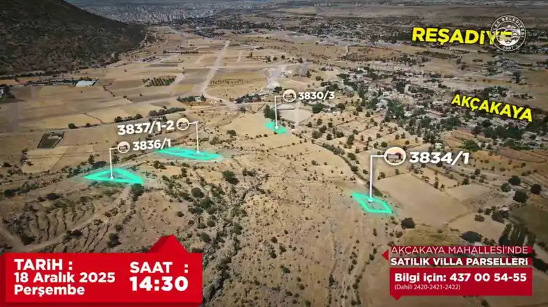 Akçakaya ve Endürlük’te 30 prestijli parsel ihaleyle satışta