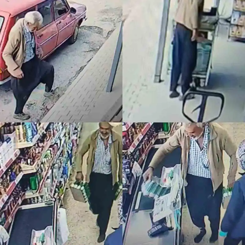 Mersin’de içleri ısıtan görüntü: Çamurlu ayakkabısını çıkardı, çorapla markette alışveriş yaptı