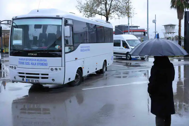 Terme’de toplu ulaşımda SAMKART dönemi başladı