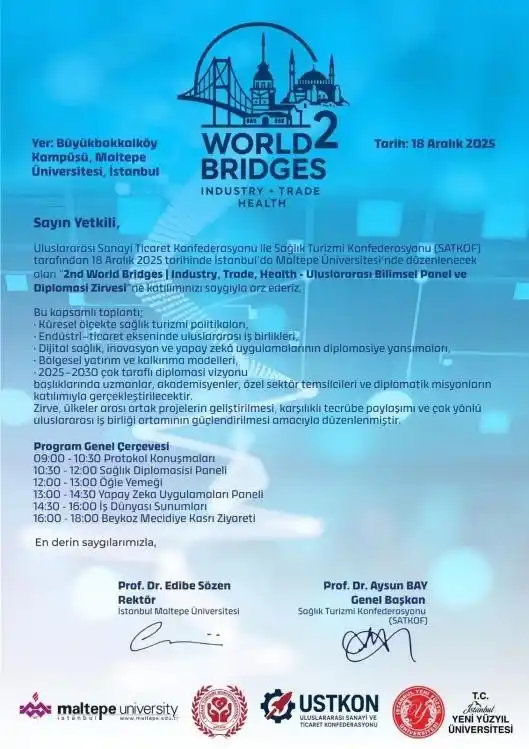 İstanbul’da 2nd World Bridges Zirvesi düzenlenecek
