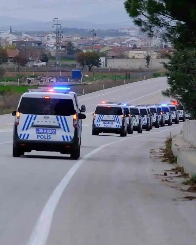 Kırklareli’nde Emniyet teşkilatına 64 yeni araç
